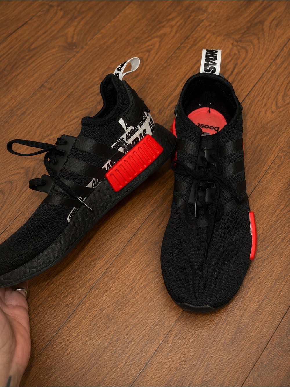 Black and Red adidas’s Athletic Sneakers - Men's Performance Trainer
